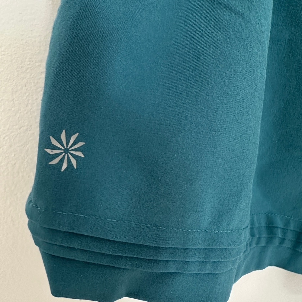 Athleta Girl Teal Road Tripping Athletic Shorts - Picture 4 of 5